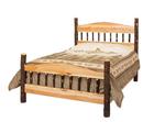 Magee Rustic Hickory Panel Bed