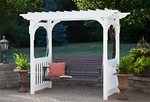 Berlin Gardens Vinyl Swing Arbor