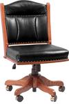 Amish Executive Series Desk Chair with Low Back