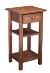 Small Mission Phone Stand End Table with Drawer