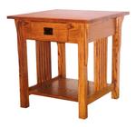 Prairie Mission Large Lamp End Table with Drawer