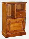 Pine Wood End Table Cabinet