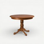 Amish Round Kingstown Single Pedestal Dining Table