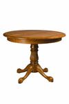 Round Reeded Single Pedestal Dining Table