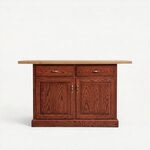 Lindger 48" Solid Wood Space Saver Kitchen Island