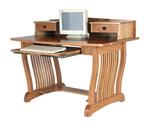 Royal Mission Computer Desk with Top Shelf