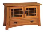 Amish Montana Mission TV Stand with Drawer and Two Doors