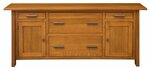 Amish Meridian Mission 74" Office Credenza Cabinet