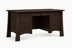 Amish Whiteridge Mission Solid Wood Executive Desk