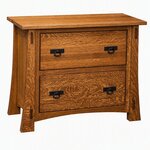 Amish Whiteridge Mission Solid Wood Lateral File Cabinet