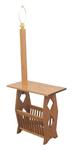 Magazine Rack End Table with Lamp