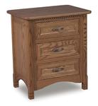 Zaynah Nightstand with Three Drawers