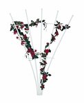 Vinyl White Five Spoke Garden Trellis