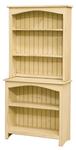Primitive Pine Hutch Bookcase