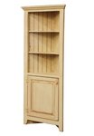 Amish 28" Pine Corner Cabinet Hutch