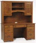Prairie Mission Desk with Hutch Top