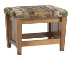 Amish Made Solid Wood Caliber Shaker Upholstered Ottoman