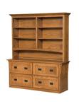 Mission 4 Drawer Lateral File Cabinet and Bookcase