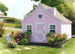 Amish Handcrafted Gingerbread Cottage Playhouse Kit