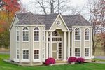 Amish Grand Portico Mansion Playhouse DIY Kit