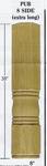 Unfinished 38" Pub Table Column Extra Long