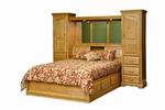 American Heritage Pier Wall Platform Bed with 18" Platform
