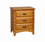 Monterey 3 Drawer Nightstand