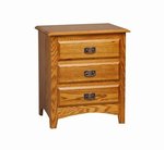 Monterey 3 Drawer Nightstand