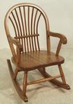 Bow-Back Oak Kids' Rocking Chair