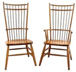 Solid Wood Cage Back Windsor Chair from DutchCrafters Amish Furniture