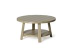 Leisure Lawns Outdoor Poly Round Conversation Coffee Table