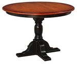 Amish North Glenn Single Pedestal Dining Table