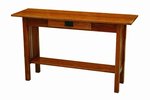 Arts and Crafts Mission Sofa Table with Drawer