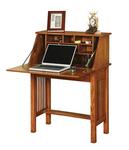 Solid Wood Mission Style Secretary Desk