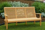Amish Leisure Lawns Pine Wood Roll Back Porch Bench