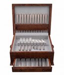 Amish Handcrafted Solid Wood Flatware Chest – Holds 12 Place Settings
