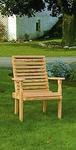 Amish Leisure Lawns Pine Wood Rollback Outdoor Chair