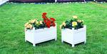 Vinyl White Outdoor Planter