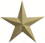 40" Painted Metal Barn Star