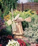 LuxCraft Small Pine Dutch Garden Windmill