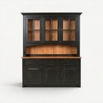 Amish Galloway Shaker 3-Door Kitchen Hutch Storage Cabinet