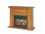 Fluted Mantel Electric Fireplace