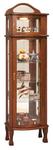 Rectangular Bonnet Top Curio Cabinet
