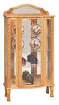 Tri-Front Curio Display Case Cabinet