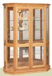 Angled Double Door Picture Frame Curio Cabinet