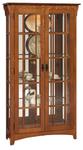 Arts and Crafts Mission Double Door Curio Cabinet