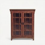 Double Door Small Mission Bookcase