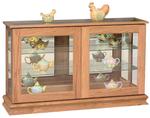 Large Curio Cabinet with Sliding Doors