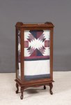 Amish Large Queen Anne Quilt Rack Display Case