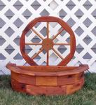 Decorative Wagon Wheel Planter - Small